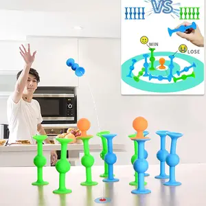 Balloon Bamboo Man Battle Fencing Wooden Bots Battle Game Fast-Paced Balloon  Fight For Groups Whack A Balloon Party Home Decor - AliExpress