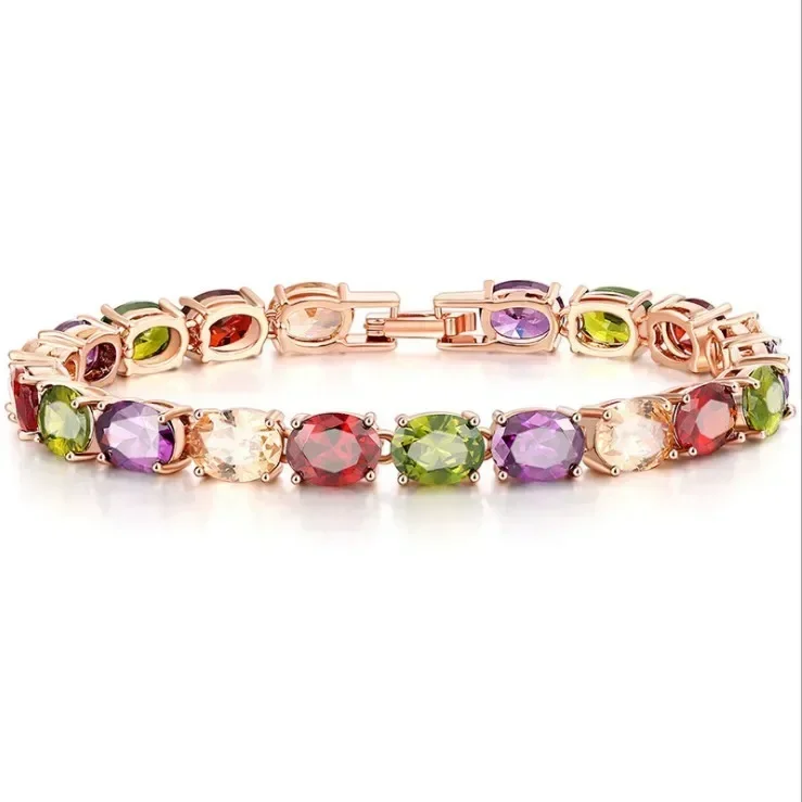High Quality Rose Gold Color Mona Lisa Zircon Bracelet for Women Crystal from Austrian CZ Stones Special Store 2