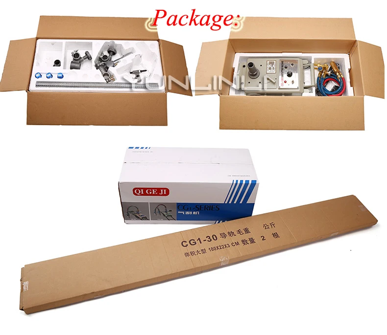 Flame Cutting Machine 220V Semi-automatic Gas Cutting Machine Steel straight-line Cutter CG1-30 6