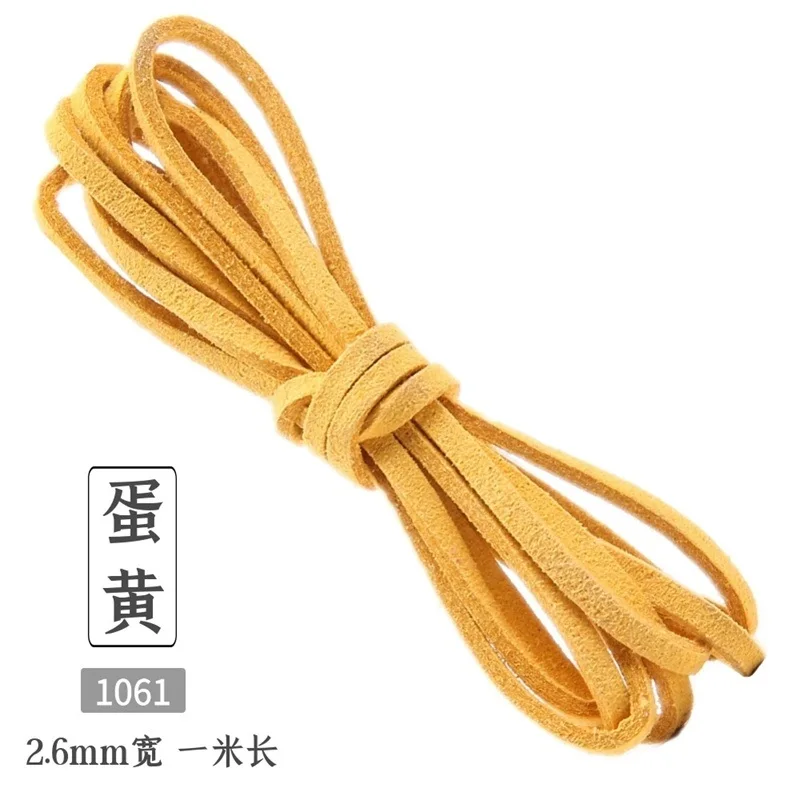 Vibrant Flat Faux Suede Braided Cord for DIY Jewelry and Gift Wrapping - 60 Color Collection, 10-Yard Length