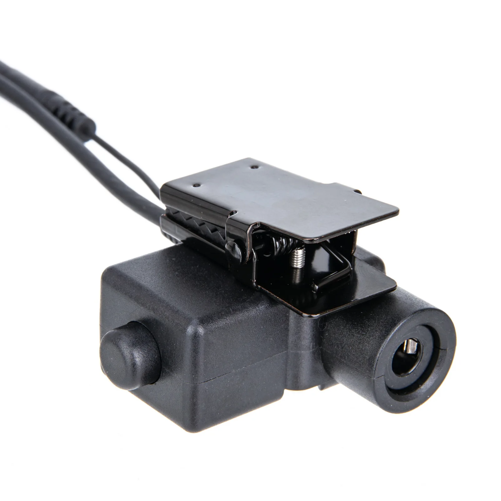 7.1mm tactical telescopic throat controlled walkie talkie headset with Finger Microphone and U94 PTT for Hytera X1P