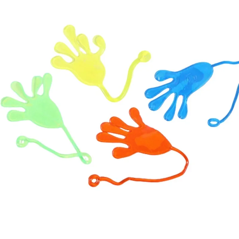 1pc Squishy Toy Slap Hands Palm Toy Elastic Sticky Toy For Kid Gift Party Gags Practical Jokes Elastic Creative Tricky Toys 3