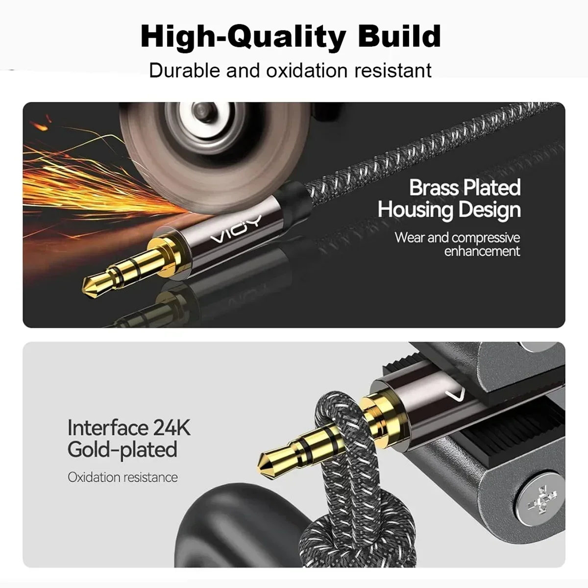 3.5mm Aux Cable Jack 3.5 TRS Male To Male Stereo Audio Cable Headphone Phone iPad iPod Car Audio Speaker
