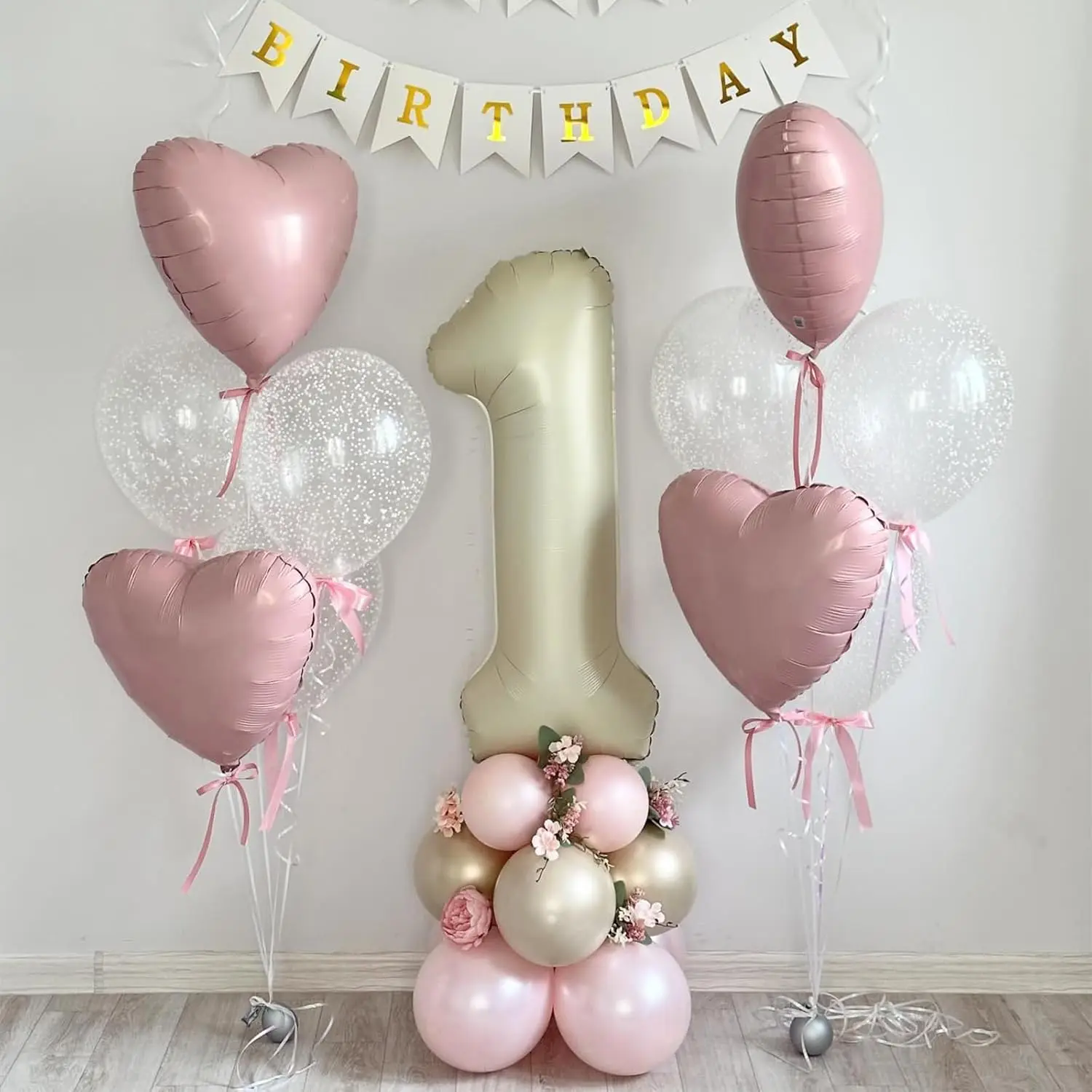 10-Pack Rose Red & Pink Heart Foil Balloons for Romantic Celebrations