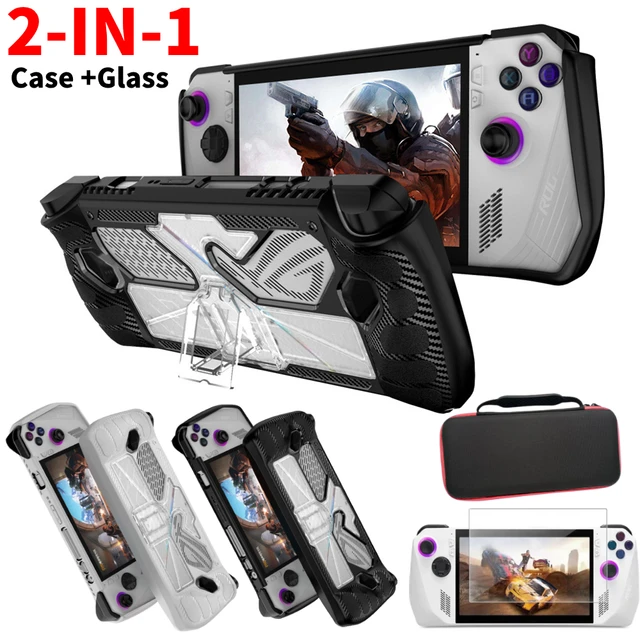  Protective Case for Rog Ally with Kickstand, DOBEWINGDELOU TPU  Protector Case Cover Skin with Foldable Stand Accessories for Rog Ally Game  Handheld 2023, Shockproof Non-Slip Anti-Collision Black : Video Games