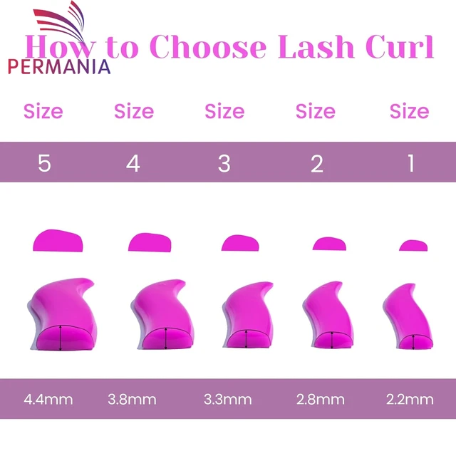 Korean Eye Lash Lift Rods 5 Sizes Strong Hold Glueless Lash Lift Shield Can be Operated With Eyes Open For Eyelash Lifting 2