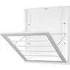 Whitmor MDF, Wood, Steel Wall Mounted Drying Rack for Storage, White 1