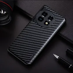 Carbon Fibre Shockproof Slim Non-Slip Full Body Protective Phone Case for Oneplus 8 (Black)