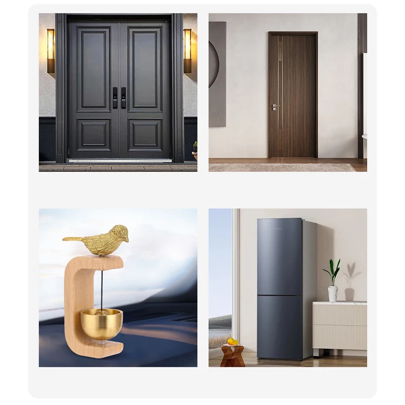 Suction Door Wind Chime Entrance Reminder Bell Hitting Bell Doorbell Ornament Multi Functional Ornament