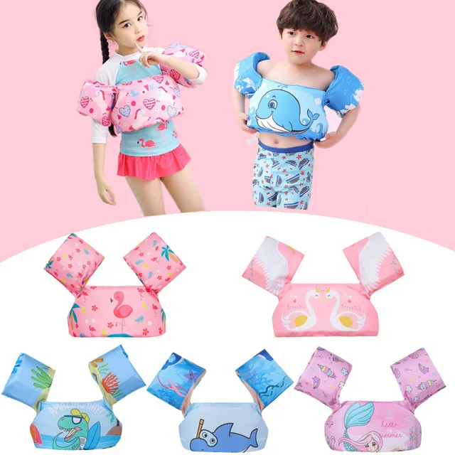 Baby Cartoon Swim Rings Foam Arm Ring Buoyancy Vest Garment of Floating Kids Swimming Safety Vest Child Safety Life Jacket 1