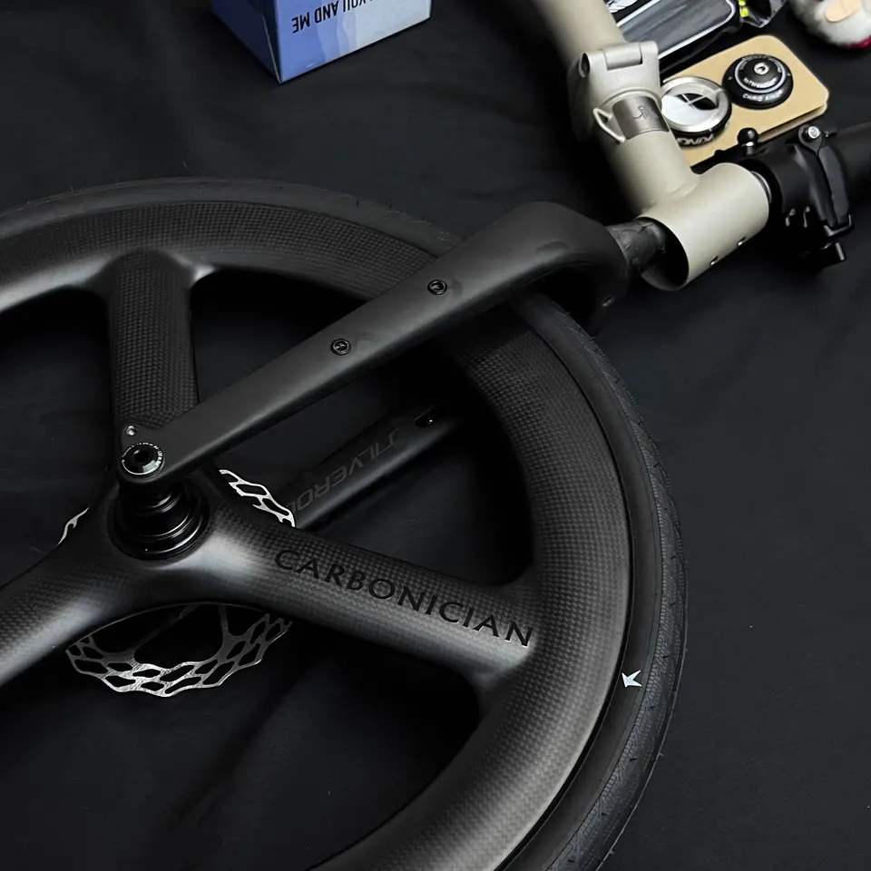 SILVEROCK Gline Carbon Fork 20in 406 451 Thru Alex M12x100mm Disc