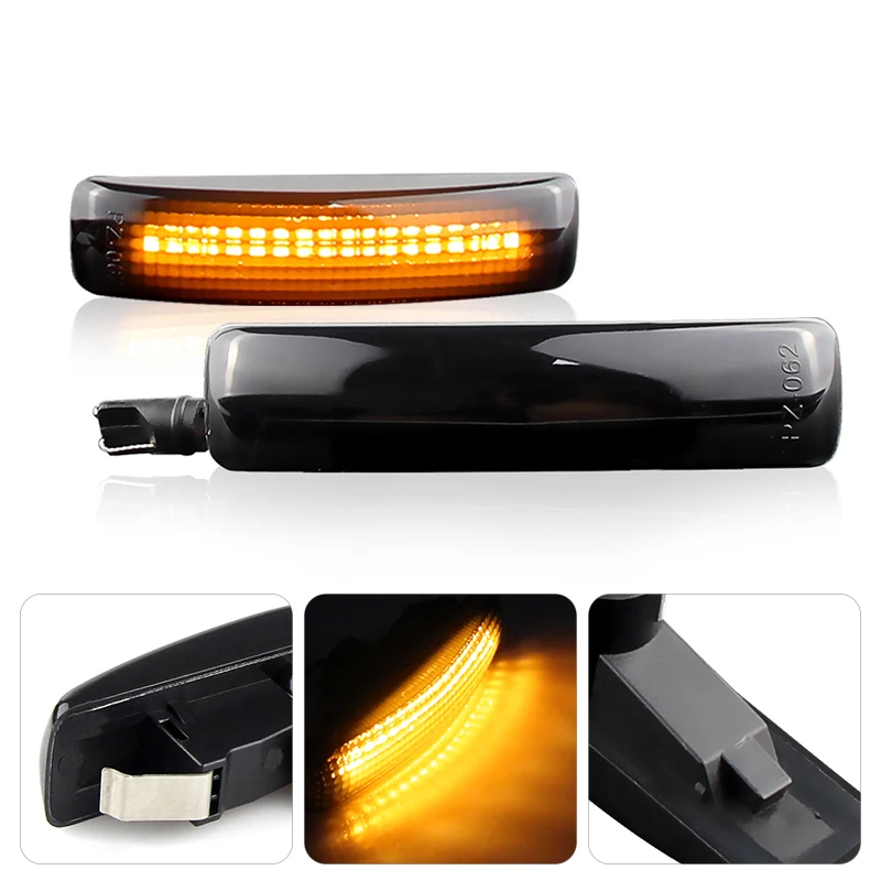 랜드로버 프리랜드 2 디스커버리 3 4 로버 스포츠 L320 점멸기 리피터, 다이내믹 LED 사이드 마커 방향 지시등, 2 개 