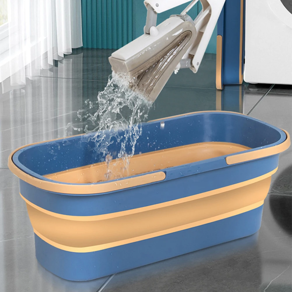 Collapsible Mop Bucket with Handle Large Plastic Water Pail