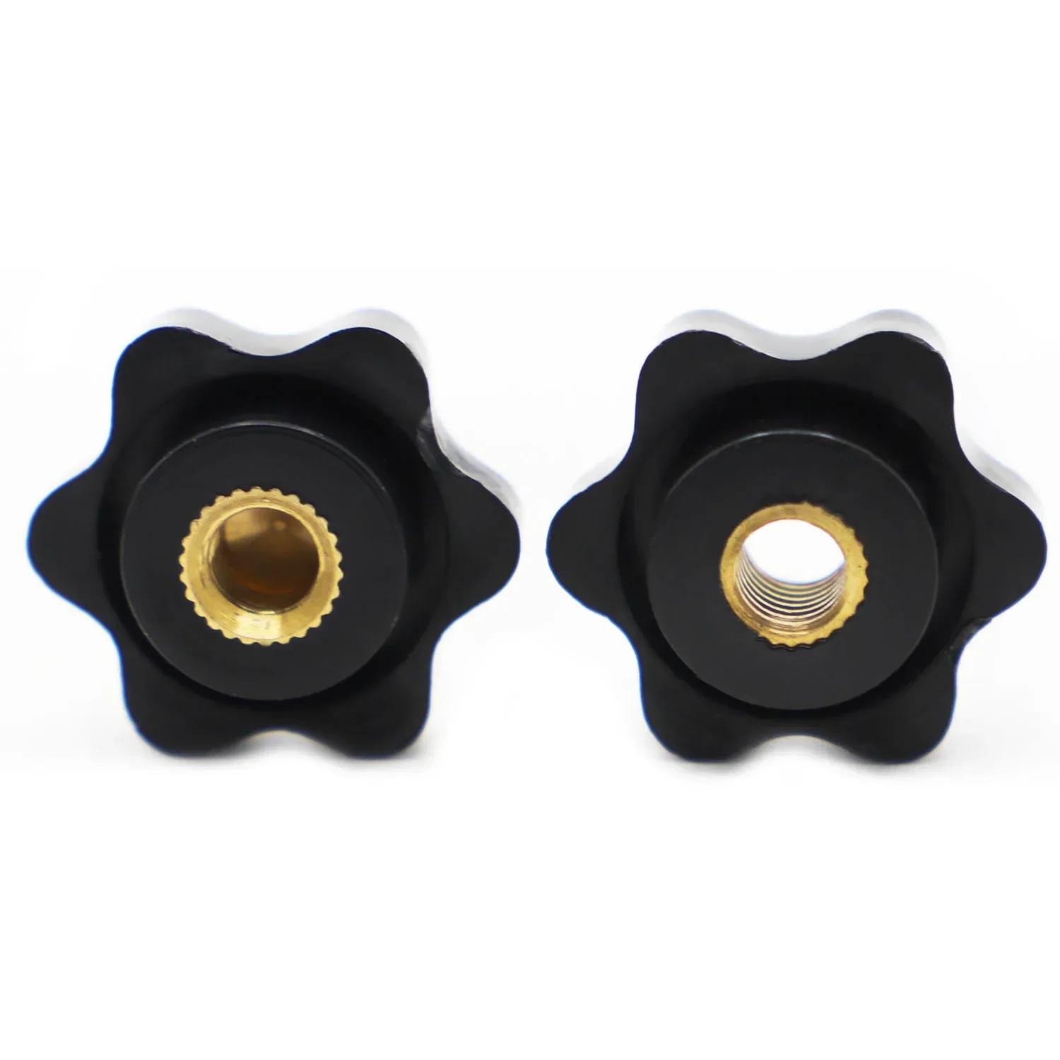 Bakelite hand tighten nuts, M4 M5 M6 M8 M10 black plum, handle thread star, mechanical thumb nuts clamping knob