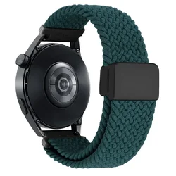 Breathable 22mm Nylon Sports Strap - Woven Replacement Band - 22MM (Blue Green)