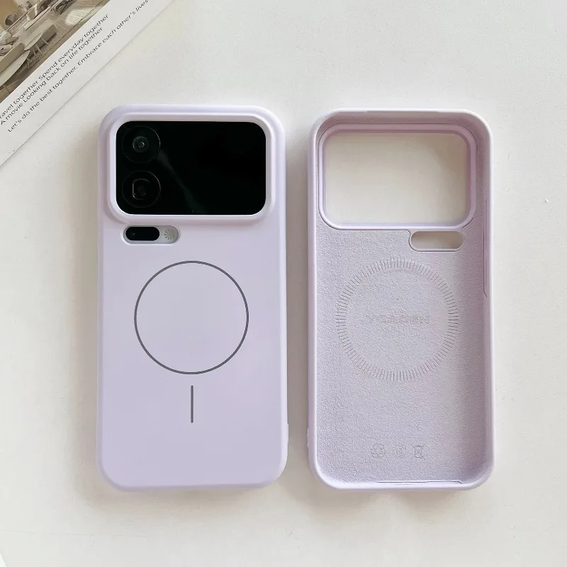 Premium Liquid Silicone MagSafe-Compatible Shockproof Case with Wireless Charging Support