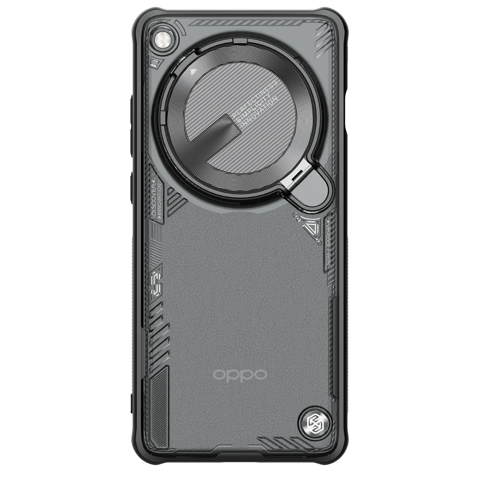 Nillkin Oppo Find X7 Ultra 5G 케이스 아이스블레이드 소품 렌즈, 초박형 투명 카메라 스탠드 보호 후면 커버