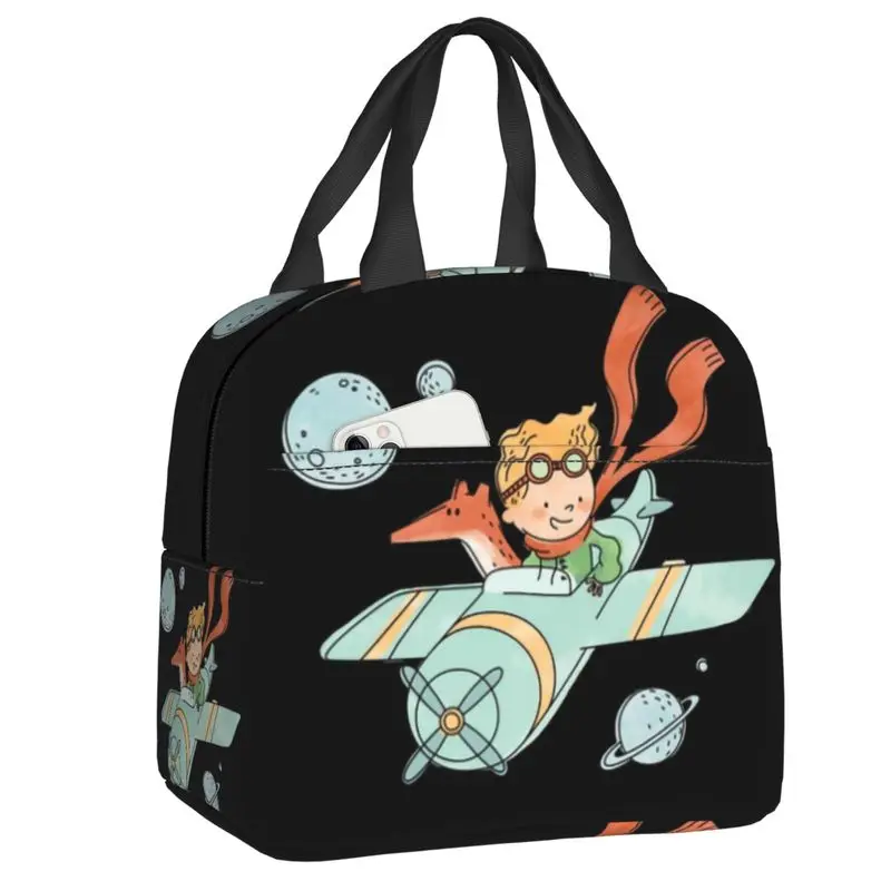 

Портативный Ланч-бокс с изображением Маленького принца во французском сказочном стиле, герметичный термоохладитель для маленького принца, изолированный Ланч-бокс для детей