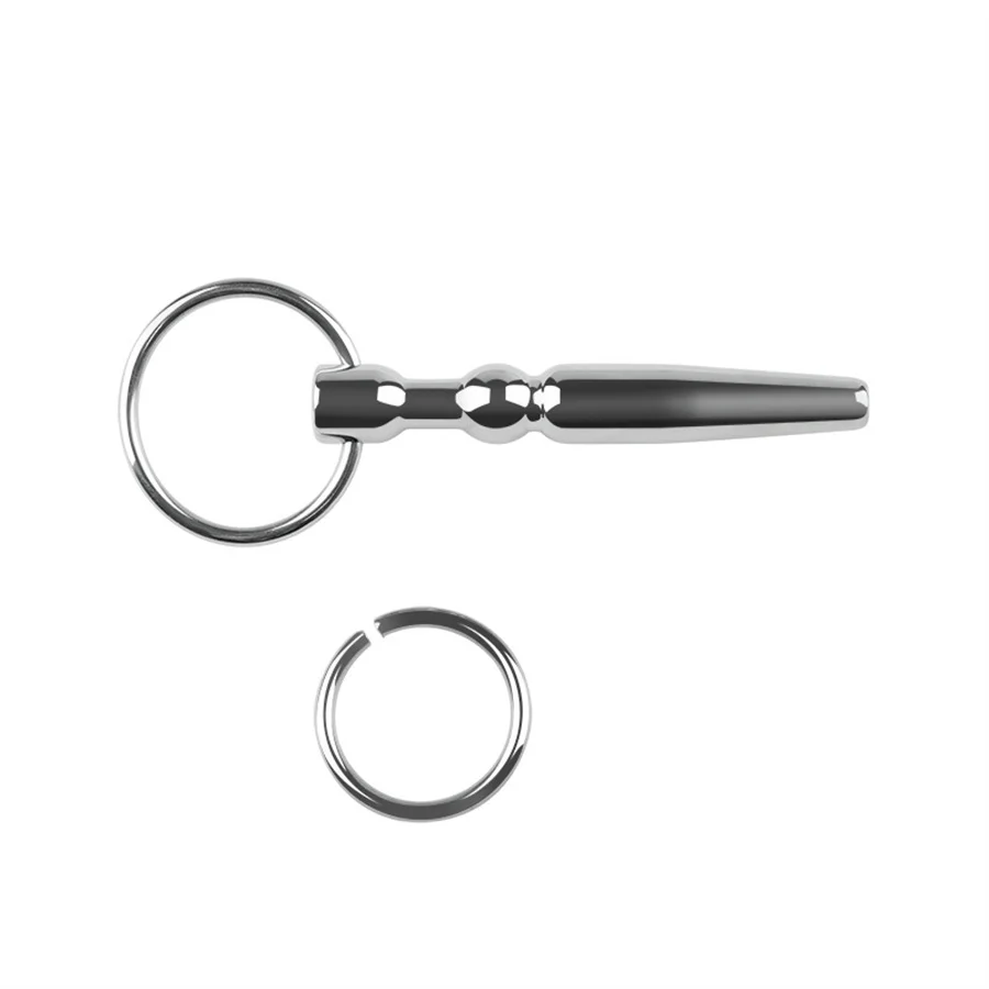Urethral Plug Male Chastity Device Urethral Catheter Sounding Dilators Penis Plug With Glans Rings Masturbator Sex Products