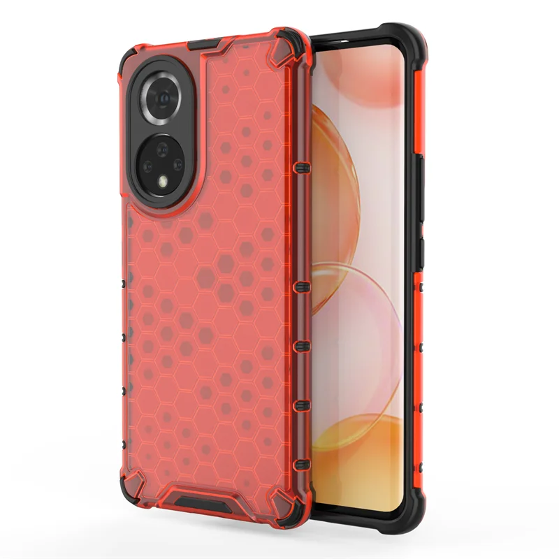 Shockproof Armor Phone Case with Hybrid TPU Bumper and Transparent Hard PC Back Cover