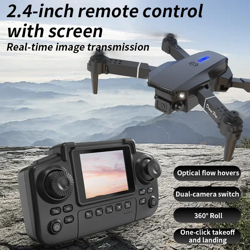 E88 Air Professional Drone 4K HD Camera WiFi Foldable Black