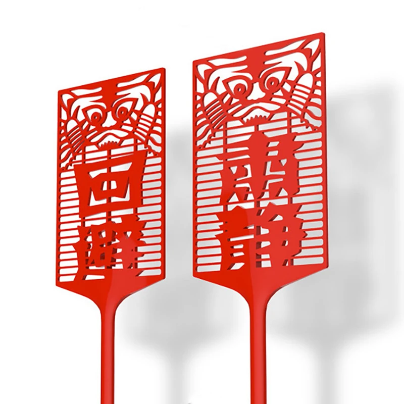 2Pcs Plastic Fly Swatter Manual Swat Mosquito Pest Control WITH Long Handle Pest Control Tools Home Supplies fly swatter