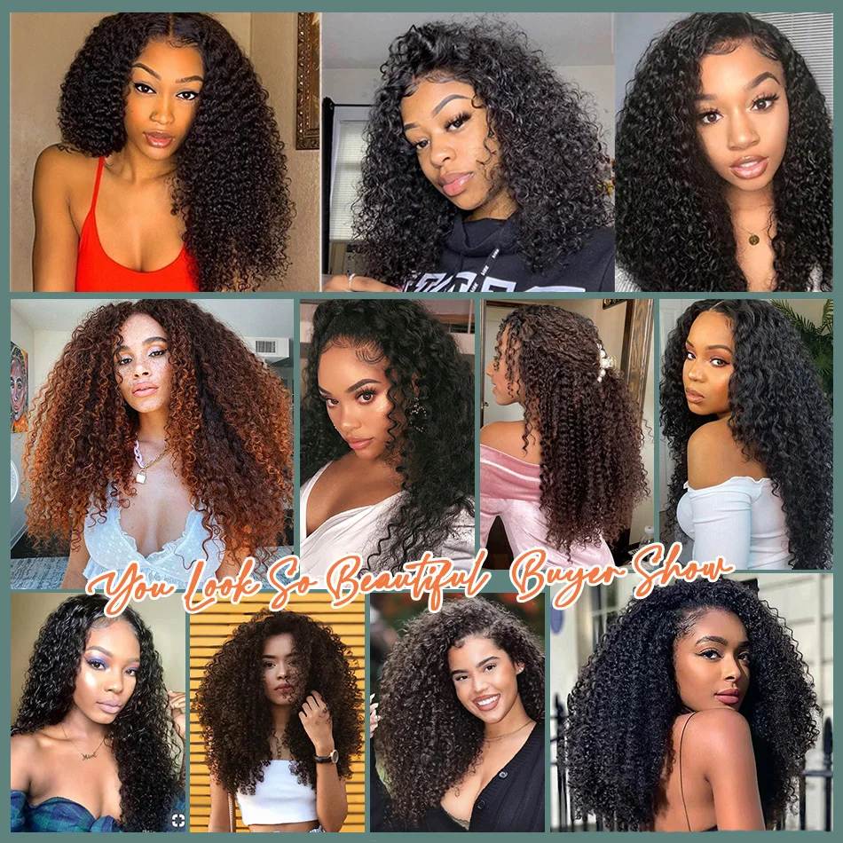 Long Jerry Curly Clip In Hair Extensions Natural Hairpieces Synthetic 7 Pcs Full Head Organic False Hair Afro Curls 26”/65cm