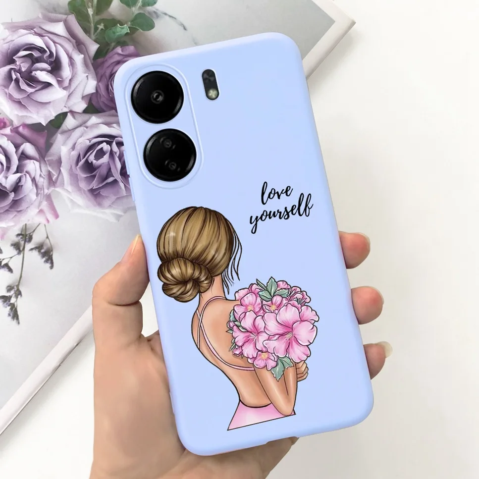 For Xiaomi POCO C65 Case Cute Cartoon Cat Painted TPU Silicone Back Cover For Xioami POCO C65 POCOC65 C 65 6.74 Phone Case Funda