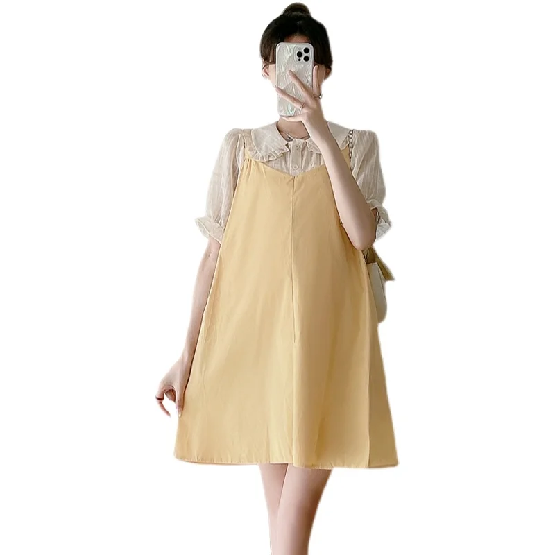 

Pregnant Women Summer Dress Short Sleeves Loose Korean Fashion Design
