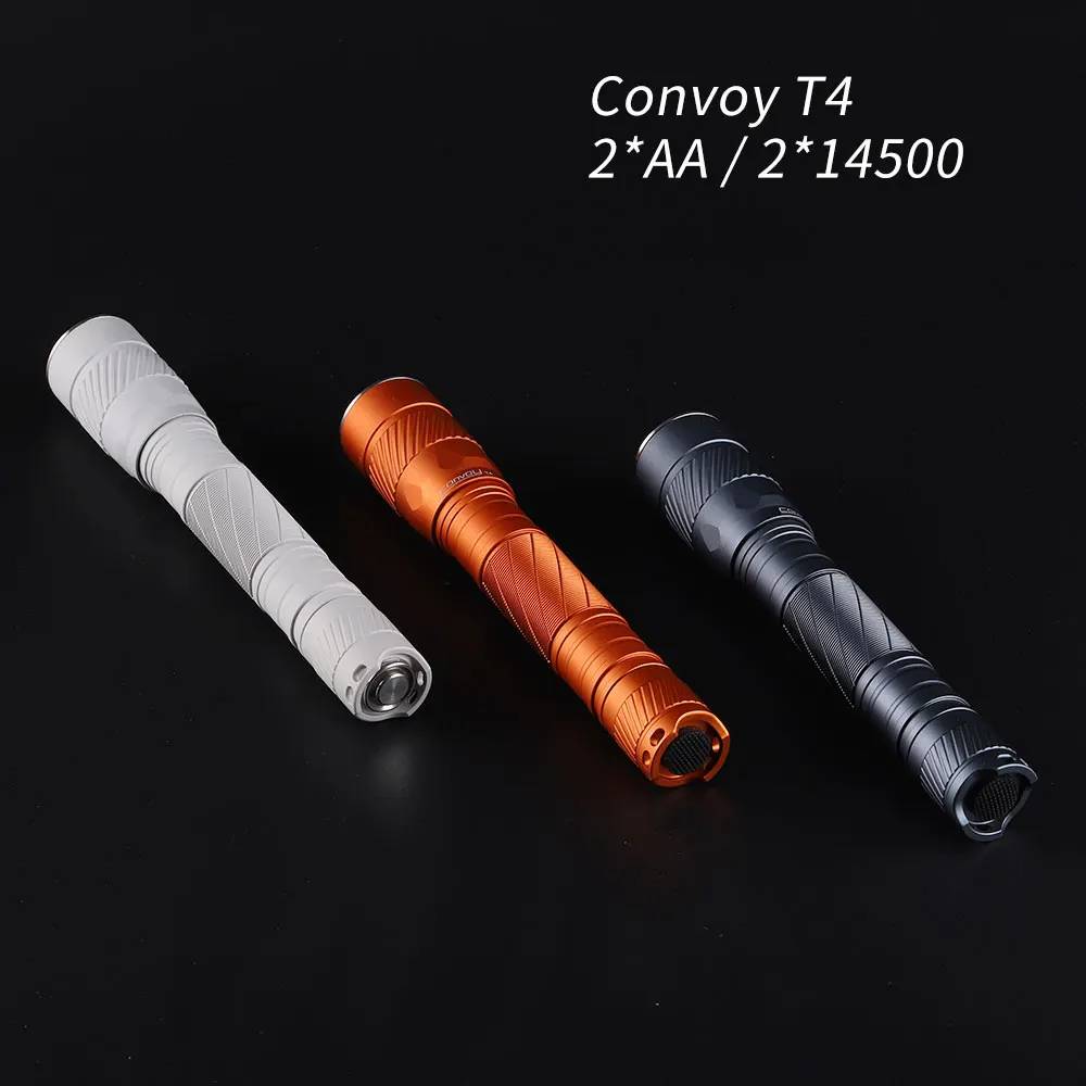 

Фонарик Convoy T4 с фонариком SST20, требуется 2 батарейки AA 2*14500, 13 групп, светодиодная мини-вспышка, фонарик для рыбалки