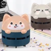 Mini Handheld Desktop Vacuum Cleaner Portable USB Rechargeable Cleaner Cartoon Shape Eraser Dander Confetti Cleaning Brush 3