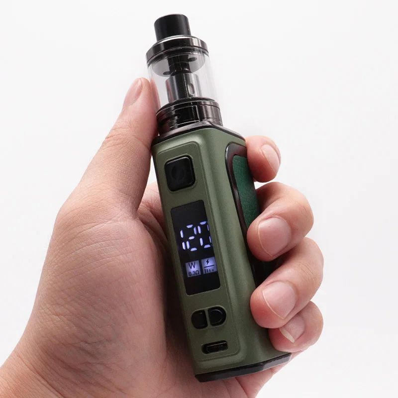 Electronic Cigarette Kit Vaporizer 120W Box Mod with 2.5ml Pod Tank Atomizer 1800mAh Built-in Battery OLED Screen Smoke E5 Vape - 4
