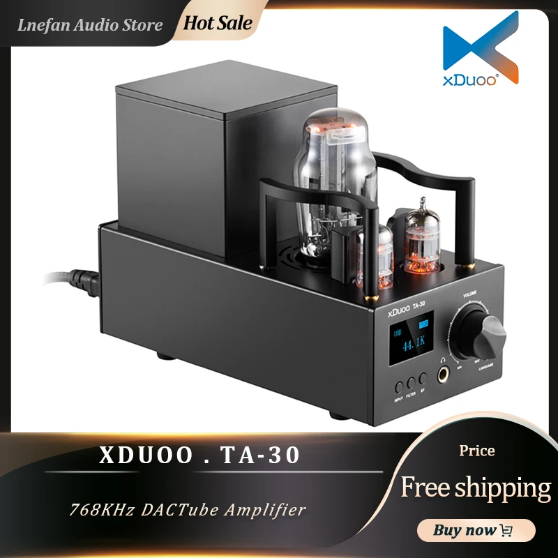 

XDUOO TA-30 вакуумный трубчатый усилитель для наушников ES9038Q2M DAC USB 32 бит 768 кГц DSD512 Bluetooth 5,0 LDAC декодер HiFi аудио AMP