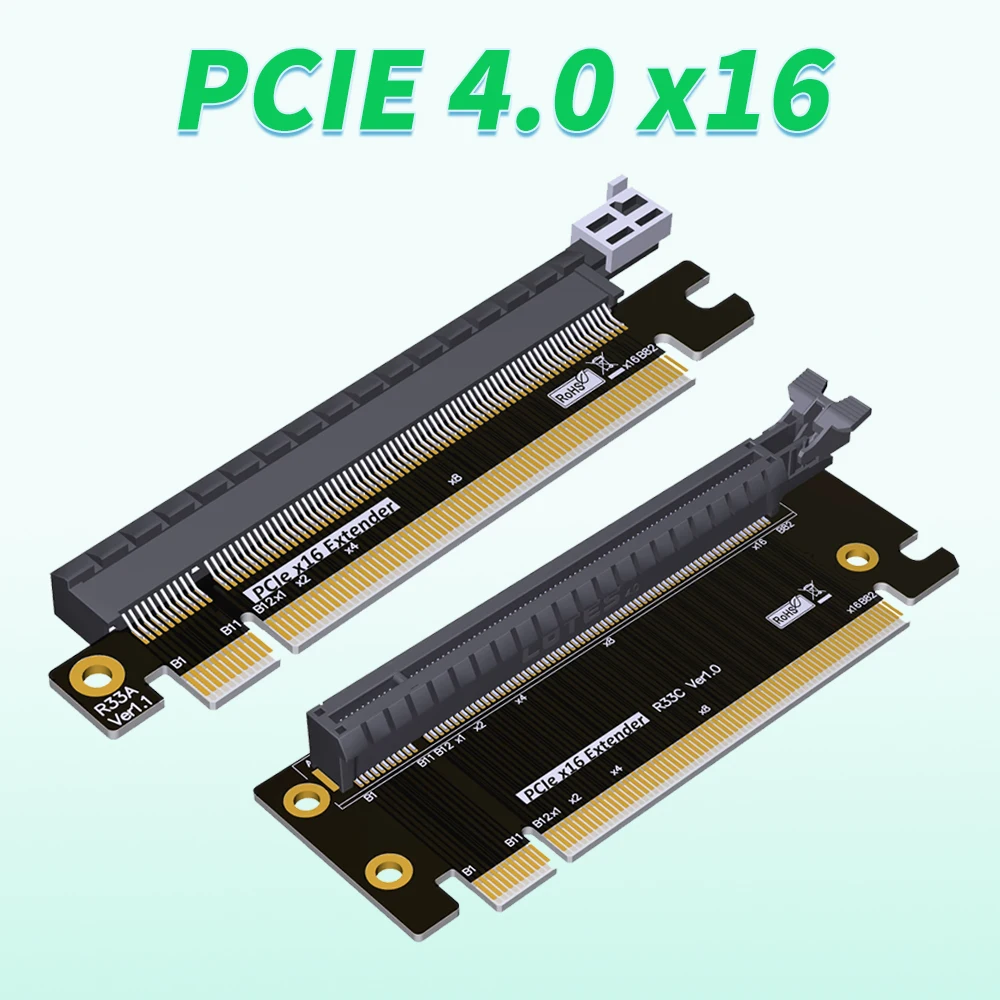 

ADT Elbow PCIe 4.0 x16 Adapter Card Test Extension Adapter Card Motherboard Card Slot Protection R33A R33C