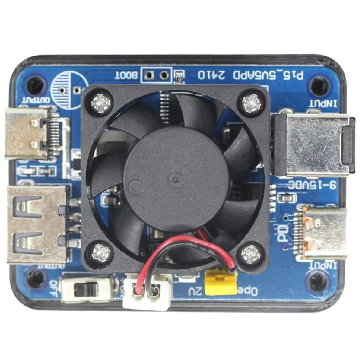 (A23G) 5V5A PD 전원 모듈 라즈베리 파이5용 USB-C 및 USB-A 듀얼 포트 9-15V5V 전원 모듈