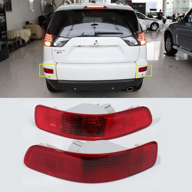 車のリアバンパーリフレクターライト に適合するランサー に適合するエボリューションX に適合するアウトランダー に適合するスポーツ リアテールライト 用 の三菱 ランサー 用のEVO エボリューション 用のアウトランダー 用のスポーツ 2008-2014 2x リア LEDリア バンパー ... 車のテールライト 用の三菱 ランサー 用のEVO エボリューション 用のアウトランダー 用のスポーツ 2008-2014 2x リア