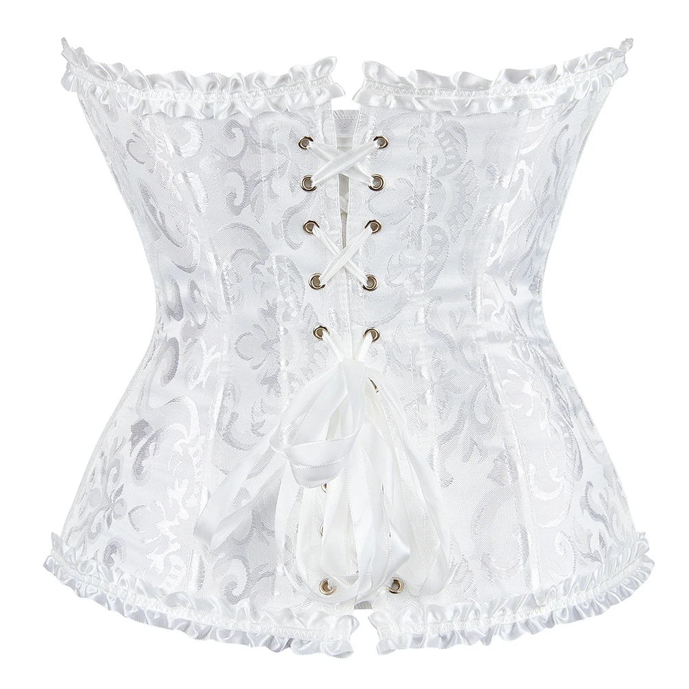 Body Shaper Women Palace Jacquard Tight Tummy Control Corset Halloween Costume Wear Waist Corset