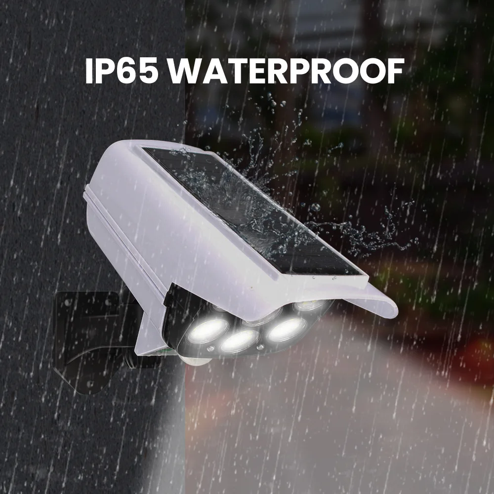 

Cross border outdoor solar simulation monitoring camera light, parking lot warehouse LED solar monitor lighting