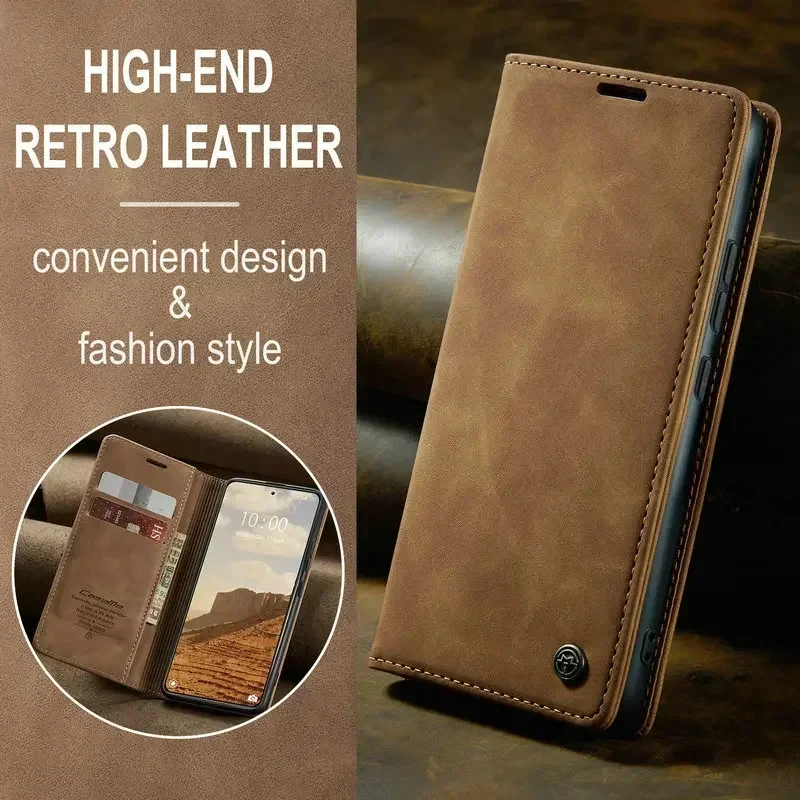 Luxury Leather Magnetic Book Case