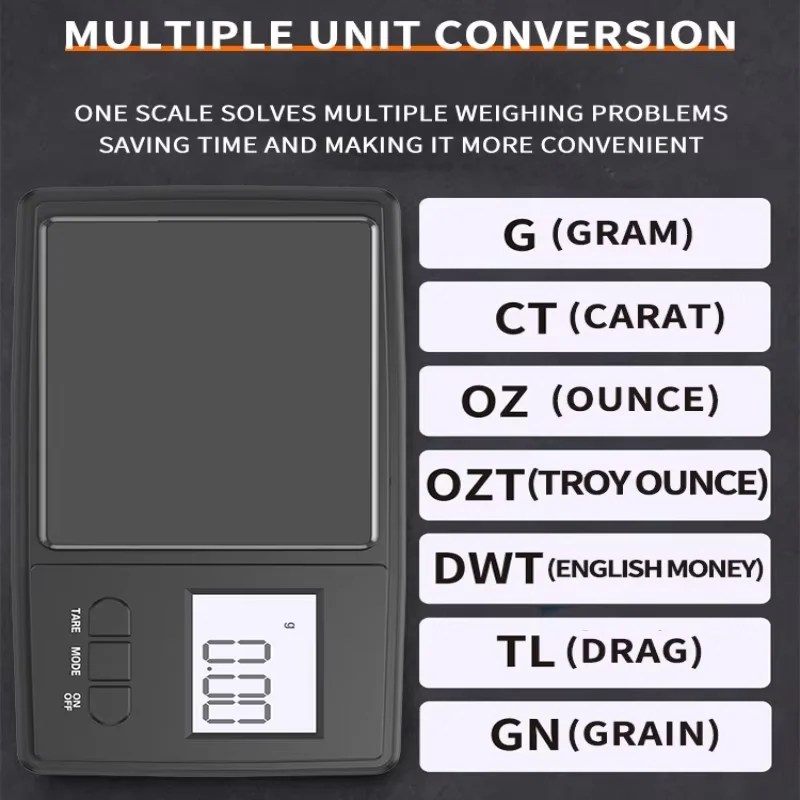 Báscula de joyería para cocina, balanza Digital de bolsillo, 0,01g, 500g, 1000g