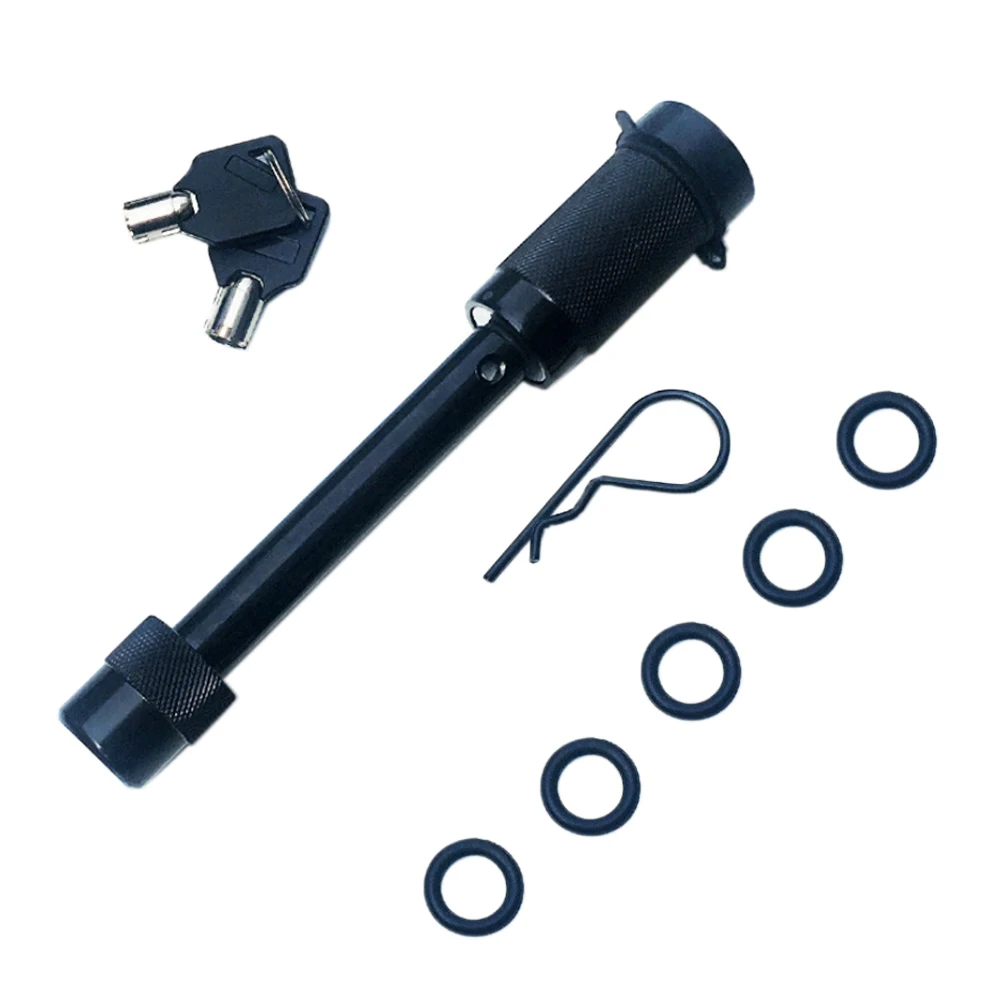 Trailer Hitch Lock 5/8" Diameter Black Heavy Duty Tow Locking Hitch Pin