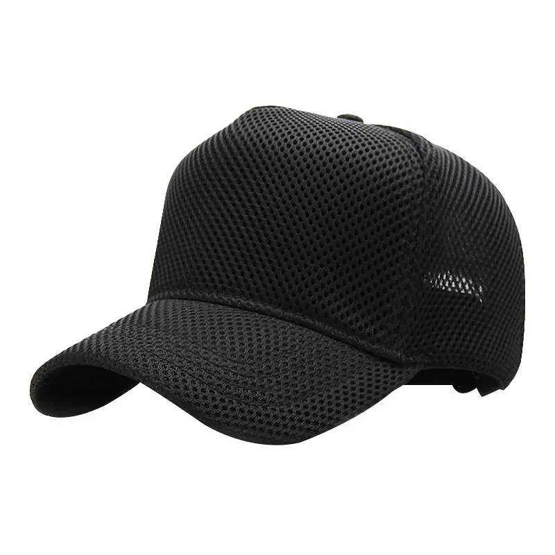 Big Head Plus Size Summer Mesh Baseball Cap for Men Women Trucker Mesh Hat Baseball Hats for Outdoor Sports Running_voghion.com