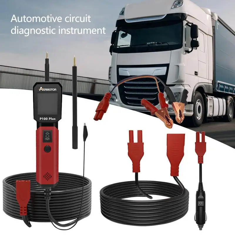 

Car Voltage Circuit Tester Digital Display Fuse Probe Tester Auto Electrical System Test Tool Kit Automobile Diagnostic Tool