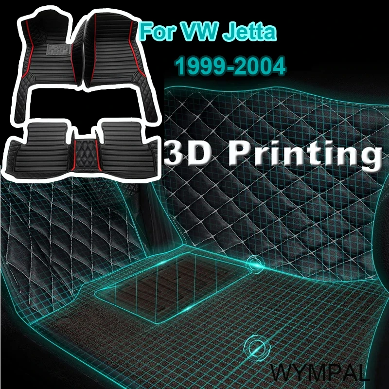 

Car Floor Mats For VW VW Jetta Bora A4 1999~2004 Rug Carpet Auto Interior Parts Pad Luxury Leather Mat Car Accessories