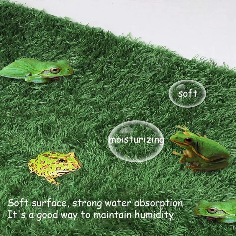 Simulation Moss Turf Lawn Reptilescape Artificial Grass Mat For Lizard