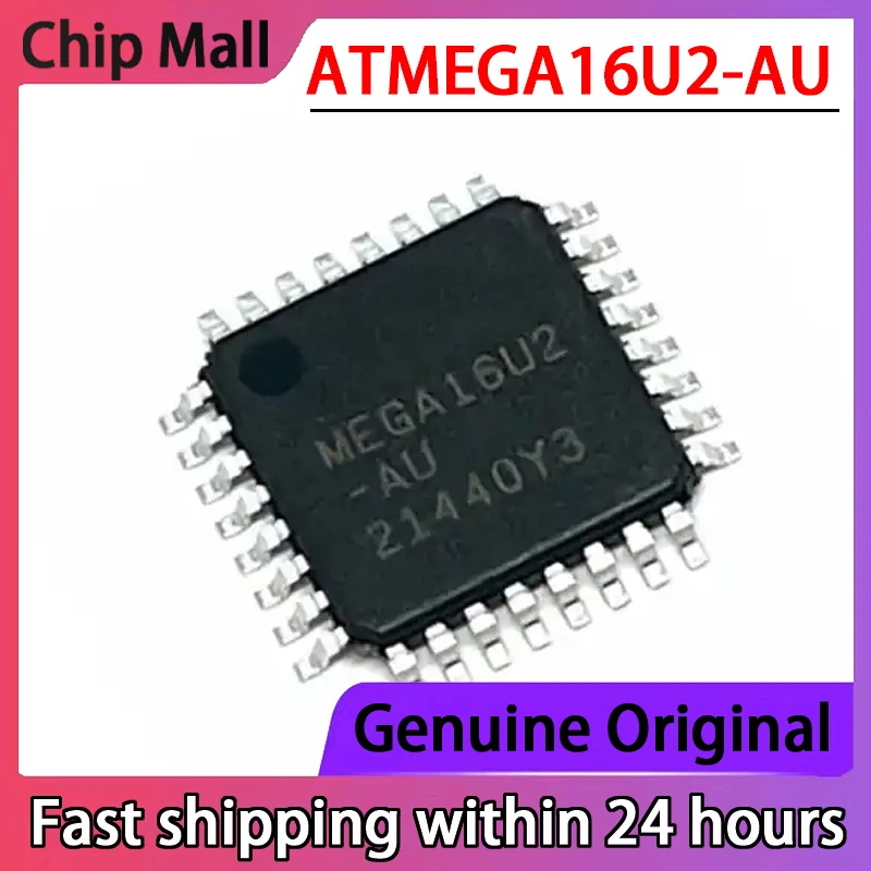 

2PCS ATMEGA16U2-AU MEGA16U2-AU TQFP-32 8-bit Microcontroller AVR/16MHz/16KB Flash Original