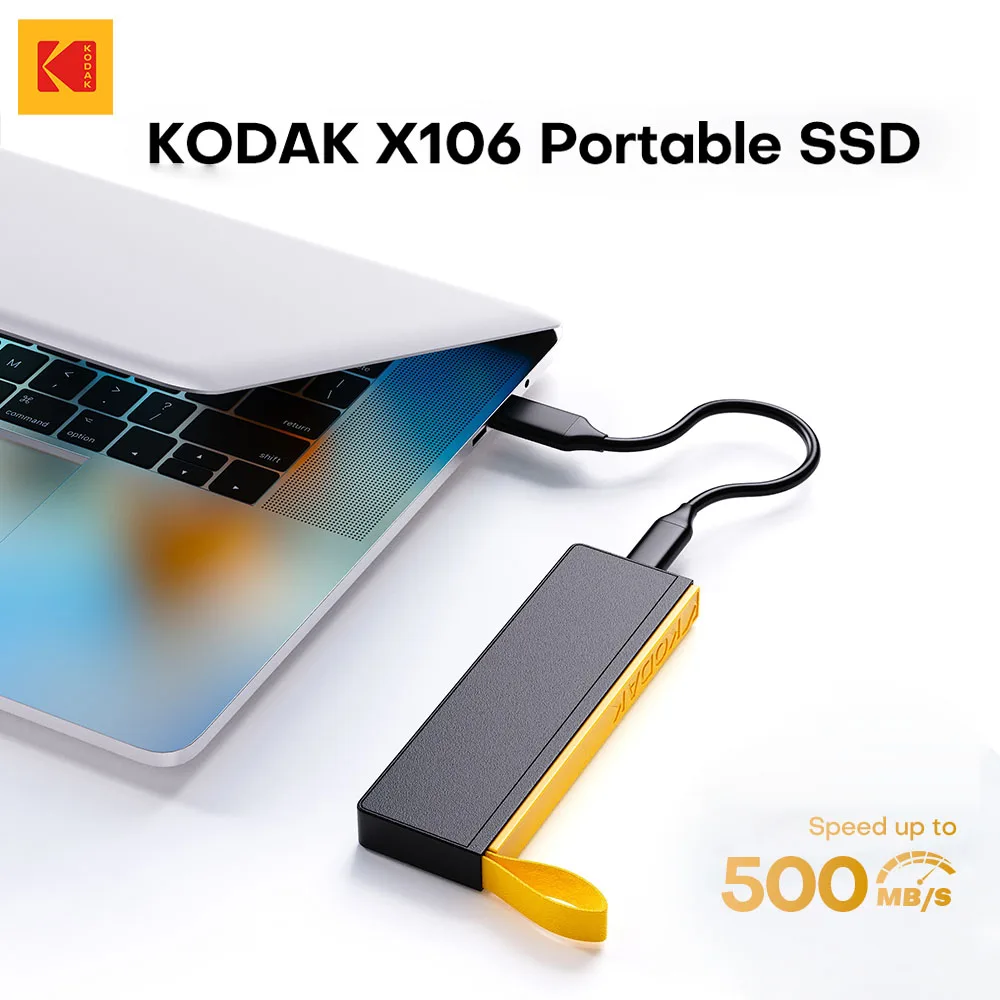 Kodak Portable SSD type-c USB3.1 disque SSD externe Mobile PSSD 256GB 512GB 1 to 2 to pour ordinateurs portables Destops PS5 PS4 XBOX TV  7