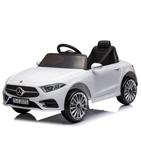 12V Kids Ride On Car w/ Parents Remote Control,Licensed Mercedes-Benz CLS 350 for Kids,Four Wheel Suspension,Power Display,Music 2