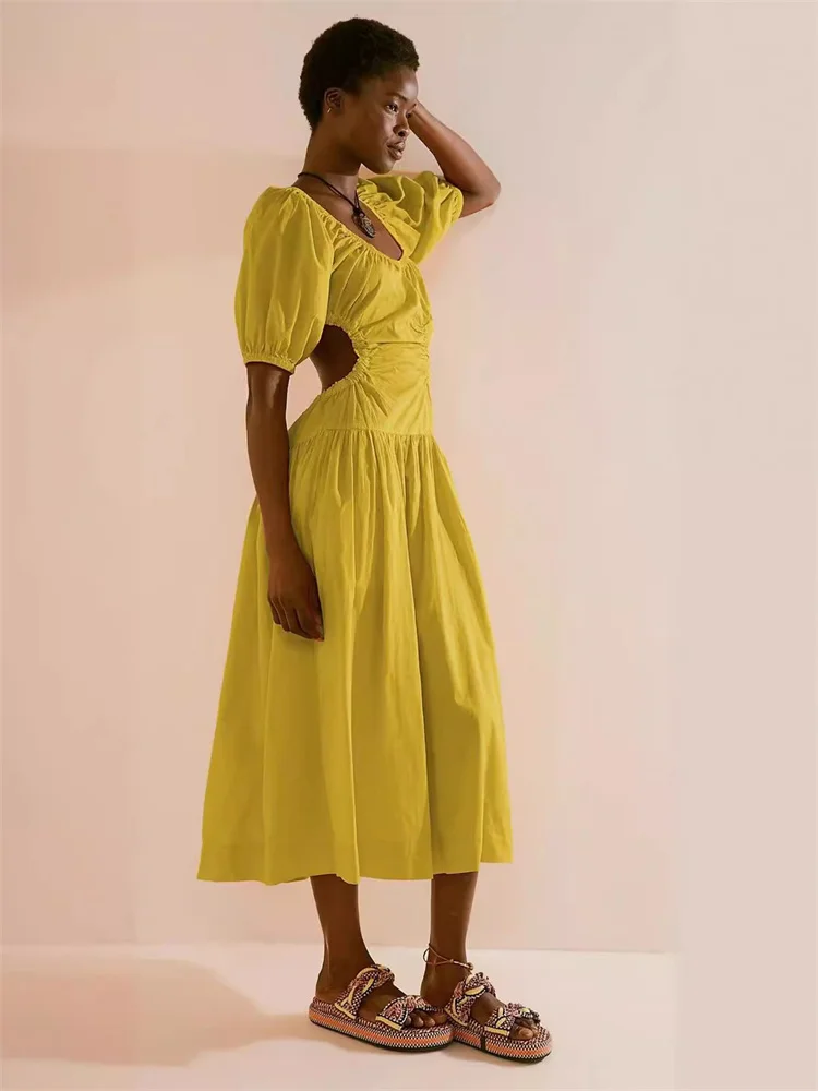 Wmstar Dresses for Women Elegant Solid Sexy Party Off Shoulder Short Sleeve Maxi Dress Summer Clothes Wholesale Dropshipping