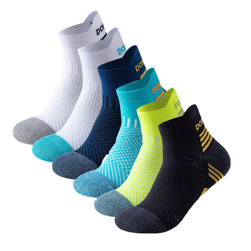 

Professional Marathon Running Sock Men Women Sports Fitness Thickened Cushioned Short Tube Low Cut Boat Ankle Socks Professiona